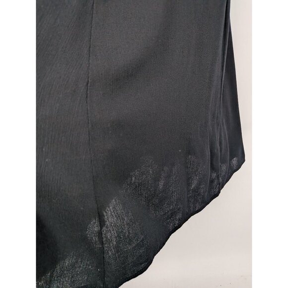 Vintage Krush of California Midi Skirt Size L Crinkle Button Up Witchy 90s Boho - Picture 6 of 10